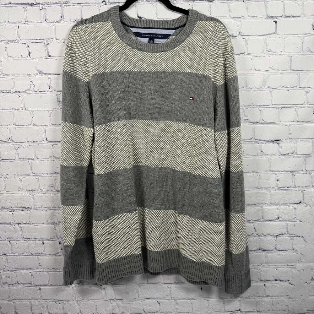 Tommy Hilfiger Men's Striped Knit Sweater Size XL